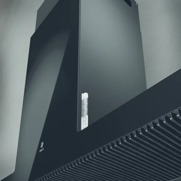 Elica HAIKU-90-BLK Haiku 90cm Wide Wall Mounted Chimney Hood in Black_under