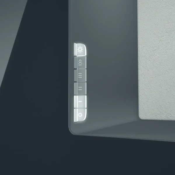 Elica HAIKU-90-BLK Haiku 90cm Wide Wall Mounted Chimney Hood in Black_controls
