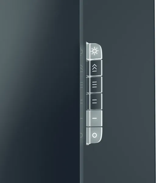 Elica HAIKU-ISL-32-BLK 32cm Haiku Island Cooker Hood in Black_touch control