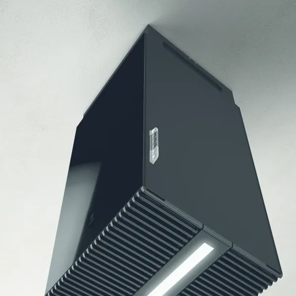 Elica HAIKU-ISL-32-BLK 32cm Haiku Island Cooker Hood in Black_below