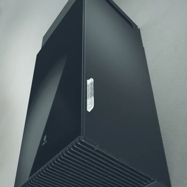 Elica HAIKU-32-BLK Haiku 32cm Wall Mounted Chimney Cooker Hood in Black_below