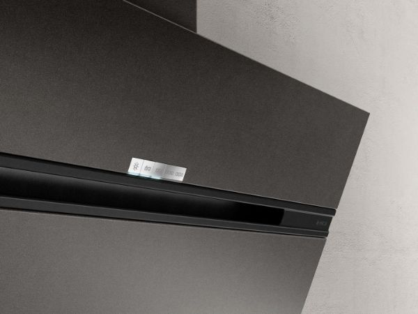 Elica Ascent-URB-IRON 90cm Wide Angled Hood In Cast Iron Effect_closeup