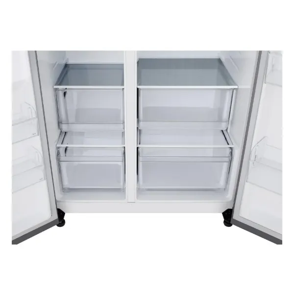 LG GSBC40PYPE 91.3cm 60/40 Frost Free American Fridge Freezer - Prime Silver_drawers
