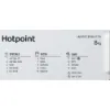 Hotpoint BI WMHG 81485 UK 8kg 1400 Spin Integrated Washing Machine_programmes
