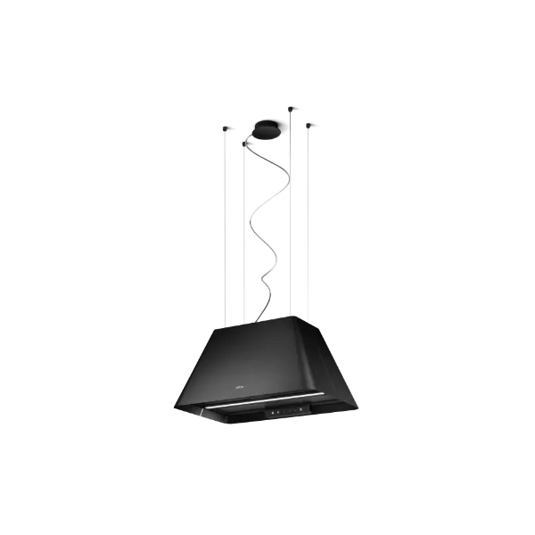 Elica IKONA-LIGHT-BLK 60cm Wide Ceiling Mounted Cooker Hood in Black_product