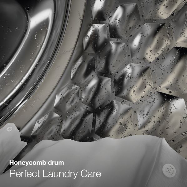 Miele WEK365 WCS 10kg 1400 Spin Freestanding Washing Machine with QuickPowerWash_honeycomb drum