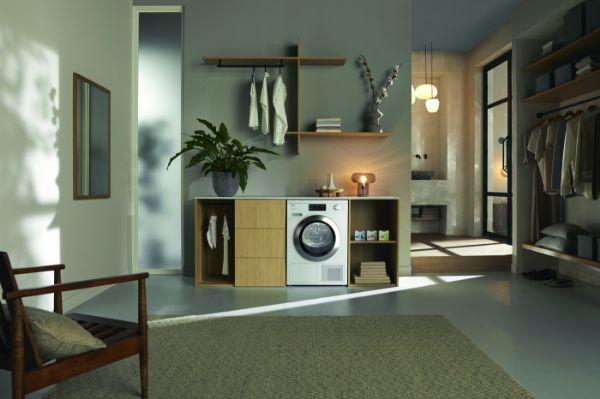 Miele TEL785 WP 9kg Freestanding Heat Pump Tumble Dryer with EcoSpeed and Steam_room view
