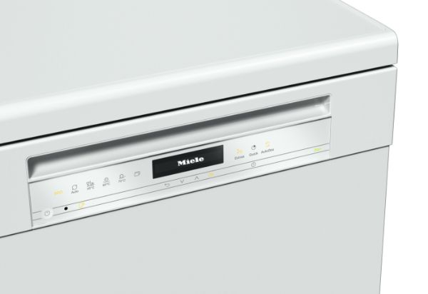 Miele G7600 SC WH Freestanding Full Size Dishwasher with AutoDos_control panel