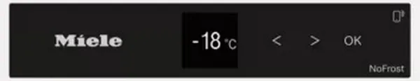 Miele FNS 7140 C Integrated Frost Free Freezer _control