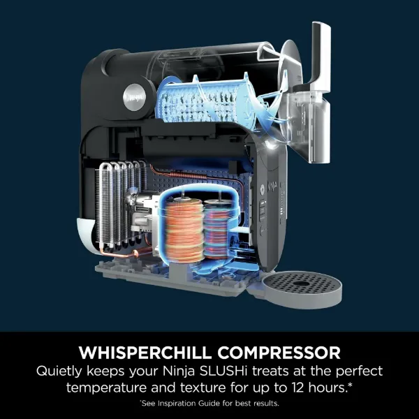 Ninja FS301UK SLUSHi Frozen Drink Maker - Arctic Blue, Grey_whisperchill compressor