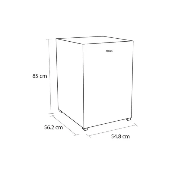 Sensis RFUCF01L54EW 54.8cm Undercounter Larder Fridge - White_dimensions