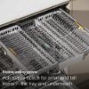 Miele G7185 SCVi XXL Full Size XXL Integrated Dishwasher with AutoDos in Stainless Steel_flexible loading options
