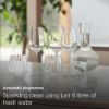 Miele G7210 Sci Full Size Semi Integrated Dishwasher in Stainless Steel/CleanSteel_clean glasses