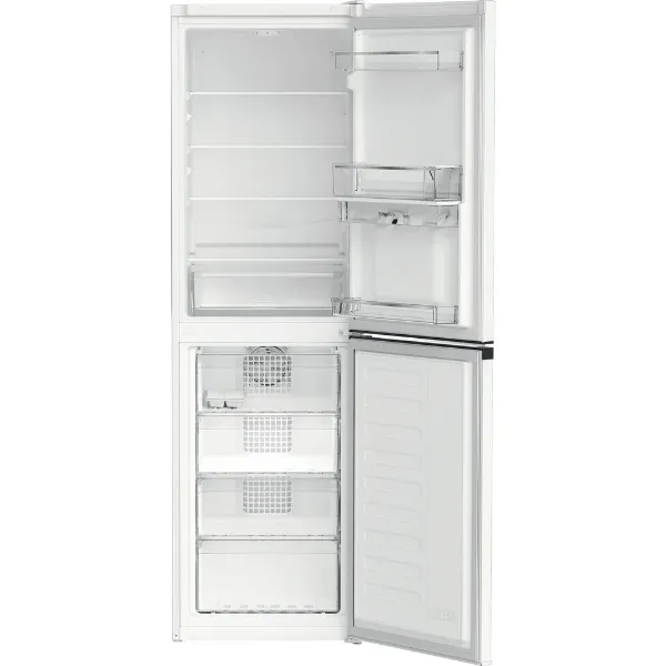 Hotpoint HPKH 1261W XBR4UK No Frost 50/50 Fridge Freezer With Water Dispenser - Dark Silver_interior empty