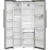 Hotpoint HPG2 6583W XP4UK American Style Fridge Freezer with Dual No Frost and FreshShield - Silver_interior empty