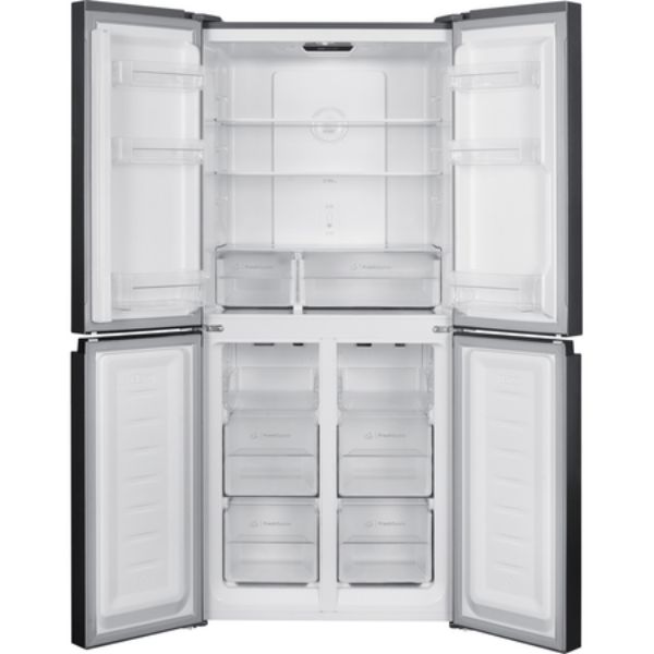Indesit INGF 6421 XP4UK American Style Freestanding Fridge Freezer - Silver_interior