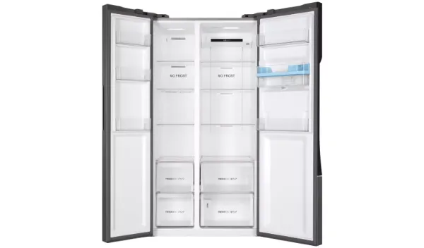 Haier HSR3918EWPG American Style Freestanding Fridge Freezer with Water Dispenser_interior