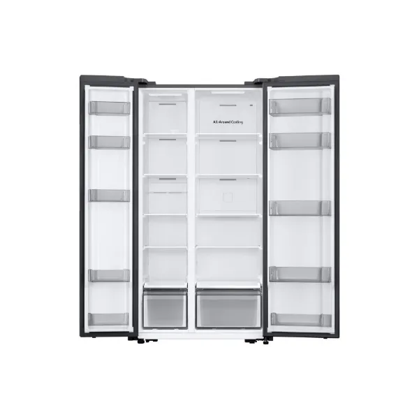 Samsung RS57DG400EM9EU 91cm  Frost Free American Fridge Freezer - Silver_interior empty