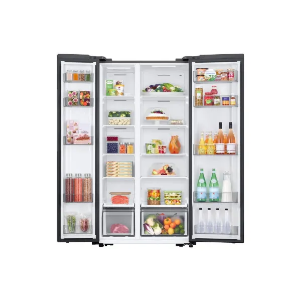 Samsung RS57DG400EM9EU 91cm  Frost Free American Fridge Freezer - Silver_interior full
