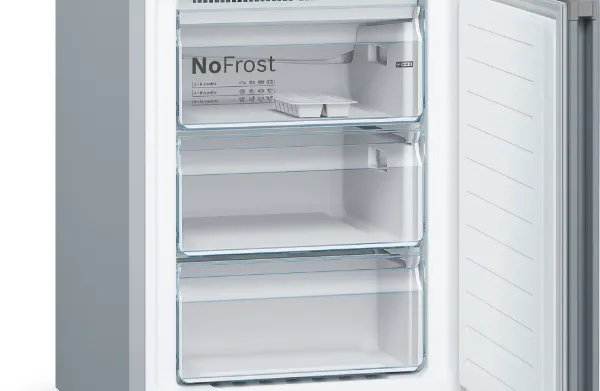 Bosch KGN392LEBG 60cm 70/30 Total No Frost Fridge Freezer - Stainless Steel Look_empty drawers