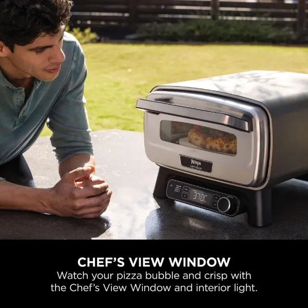 Ninja MO201UK Electric Outdoor Pizza Oven & Air Fryer_chefs view window