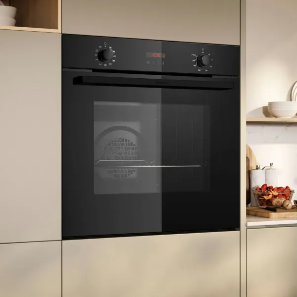 Neff B2DCG7AK3B 59.4cm Built In Electric Single Oven - Black_door closed