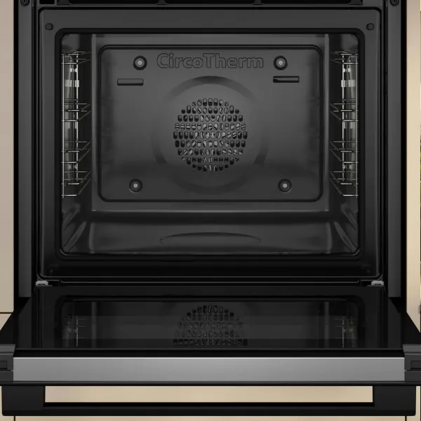Neff B2DCG7AK3B 59.4cm Built In Electric Single Oven - Black_open door