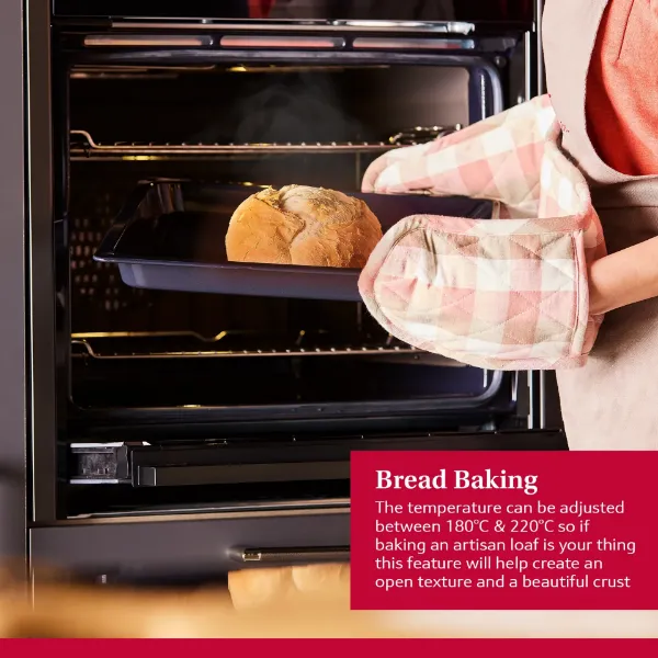 Neff B6ACH7AG7B 59.4cm Built In Electric Single Oven - Graphite Grey_bread baking