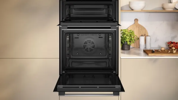 Neff U1ACE2AN3B 59.4cm Built In Electric Double Oven - Stainless Steel_interior
