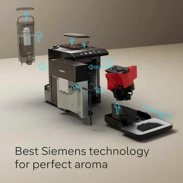 Siemens TP515GB1 Bean to cup coffee machine - Black/Silver_siemens technology
