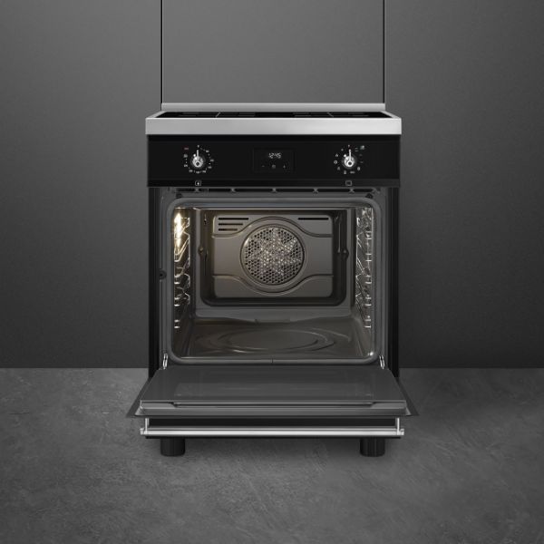 SMEG Concert C6IPBLT2 60 cm Electric Induction Cooker oven empty view