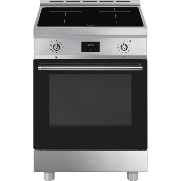  SMEG Concert C6IPXT2 60 cm Electric Induction Cooker in Stainless Steel _ Front View