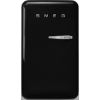 Smeg FAB10LBL6 55cm 50s Style Fridge with Icebox Left Hand Hinge In Black