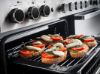 Rangemaster 15828 Edge Deluxe 110cm Dual Fuel Range Cooker in Black Glass with Chrome Trim - EDDLB110DFGBLK/CM1_grill