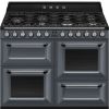 Smeg TR4110GR 110cm Victoria Dual Fuel Range Cooker Slate Grey main