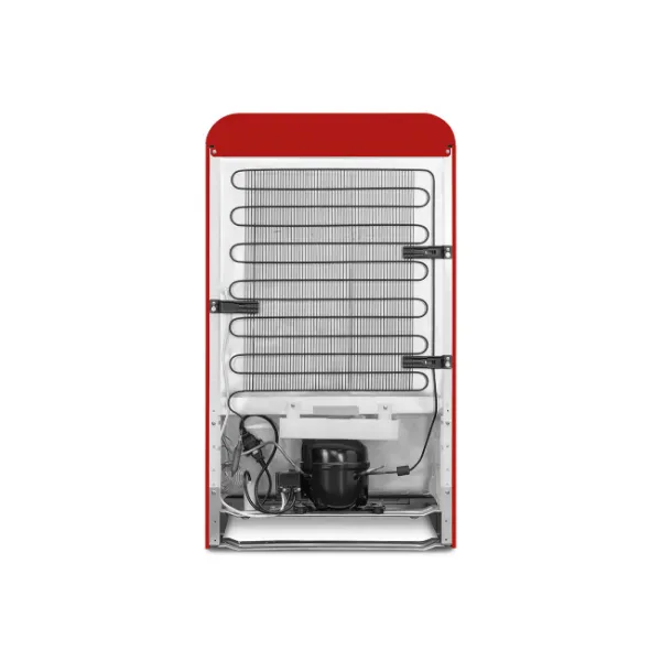Smeg FAB10LRD6 55cm 50s Style Fridge Freezer Minibar Left Hand Hinge In Red_back