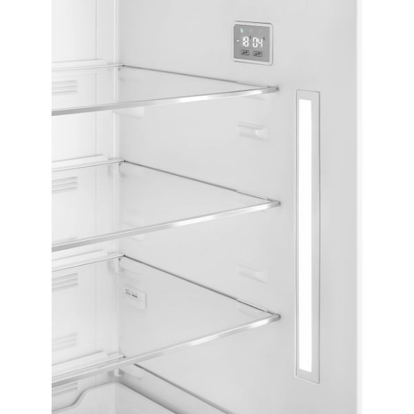Smeg FAB38RCR6 70cm 50s Style Fridge Freezer Right Hand Hinge In Cream_open