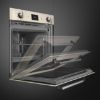 Smeg SOP6900TP 60cm Victoria Pyrolytic Single Oven Cream opening