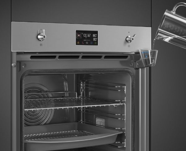 Smeg SOP6302S2PX 60cm Classic SteamOne Single Oven Stainless Steel open