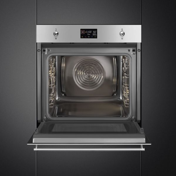 Smeg SO6302M2X 60cm Classic SpeedwaveXL Combi Microwave Stainless Steel interior
