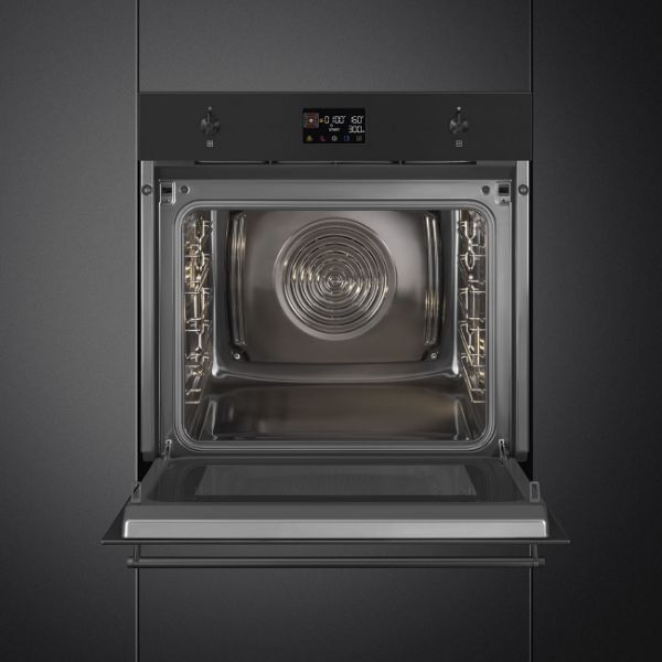 Smeg SO6302M2N 60cm Classic SpeedwaveXL Combi Microwave Matte Black inside