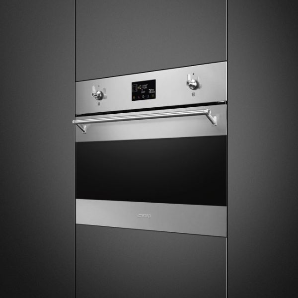 Smeg SO4302M1X 45cm Classic Combi Microwave Stainless Steel main 2