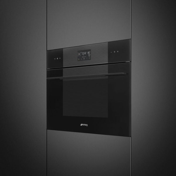Smeg SO4102S3B3 45cm Linea Steam100 Oven Midnight Black main 2