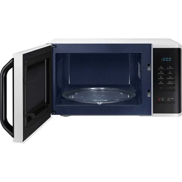 Samsung MS23K3513AW Solo Microwave Oven with Triple Distribution System - White_door open
