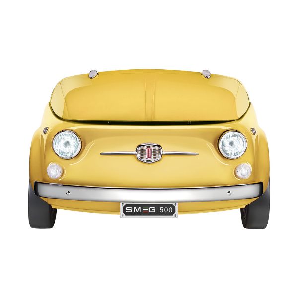 Smeg SMEG500G 50s Retro style FIAT 500 Refrigerator Yellow main 2