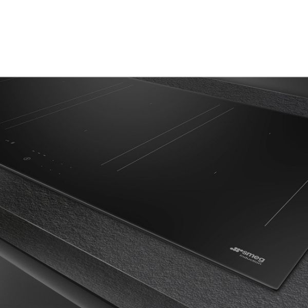 Smeg SIM3964D 90cm Eclipse Induction Auto-Vent 2.0 Hob Black controls