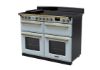Rangemaster 18169 Estel Deluxe 110 Induction Range Cooker in Misty Blue with Antique Brass Trim - ESDLB110EIPMSB/AB1_angled