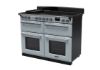 Rangemaster 15304 Estel Deluxe 110 Induction Range Cooker in Misty Blue with Chrome Trim - ESDLB110EIPMSB/CM1_angled