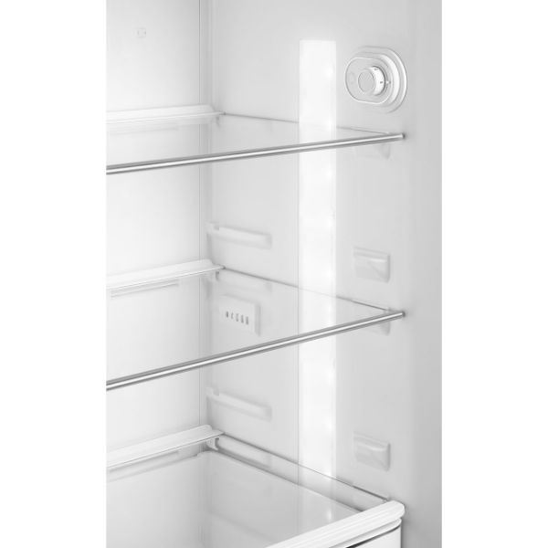 Smeg FAB30LCR5UK 60cm 50s Style Fridge Freezer Left Hand Hinge In Cream_maininside