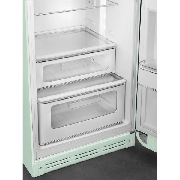 Smeg FAB30RPG5UK 60cm 50s Style Fridge Freezer Right Hand Hinge In Pastel Green_bottom